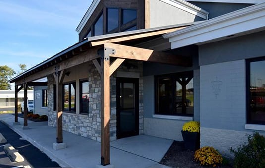 Exterior shot of Coyne Portage.