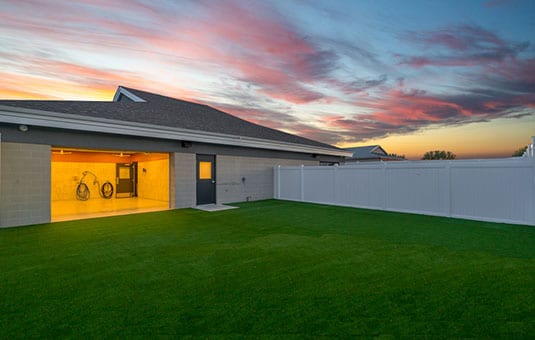 The doggy daycare yard.